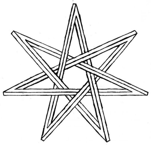 семиконечная звезда символ