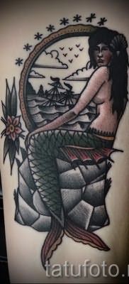 Тату русалка – фото готовой татуировки от 10012016 48