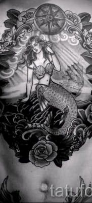 Тату русалка – фото готовой татуировки от 10012016 46