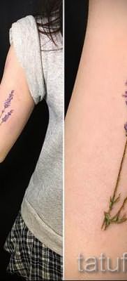 фото пример тату лаванда для статьи про значение этой татуировки 14