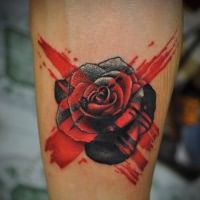 Что означает роза тату 8