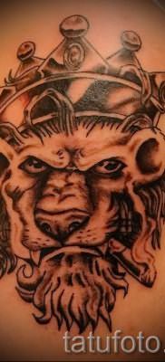 тату лев с короной – фото для статьи про значение татуировки – tatufoto.ru – 59
