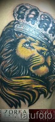 тату лев с короной – фото для статьи про значение татуировки – tatufoto.ru – 36