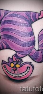 Фото тату Чеширский кот для статьи про значение рисунка татуировки – tatufoto.ru – 42
