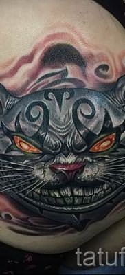 Фото тату Чеширский кот для статьи про значение рисунка татуировки – tatufoto.ru – 13