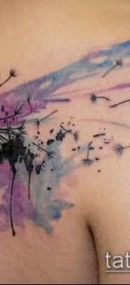 фото одуванчик с птицами (Dandelion Tatto) (значение) – пример рисунка – 046 tatufoto.com