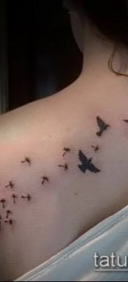 фото одуванчик с птицами (Dandelion Tatto) (значение) – пример рисунка – 041 tatufoto.com