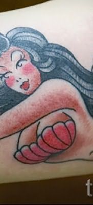 Тату русалка – фото готовой татуировки от 10012016 34