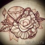 Пример эскиза для татуировки бриллиант - вариант - tatufoto.ru 9