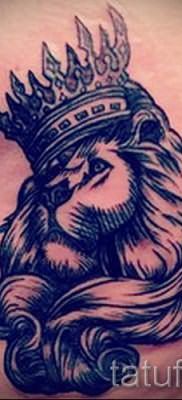 тату лев с короной – фото для статьи про значение татуировки – tatufoto.ru – 14