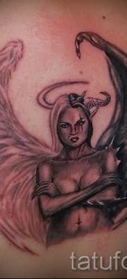 фото тату ангел и демон для статьи про значение рисунка татуировки – tatufoto.ru – 19