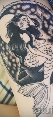 Тату русалка – фото готовой татуировки от 10012016 15