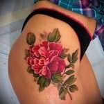 что значит татуировка цветок - пример на фото