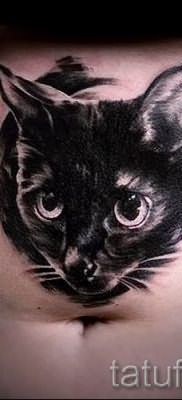 фото тату с черной кошкой для статьи про значение татуировки – tatufoto.ru – 20