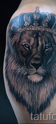тату лев с короной – фото для статьи про значение татуировки – tatufoto.ru – 72
