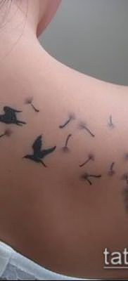 фото одуванчик с птицами (Dandelion Tatto) (значение) – пример рисунка – 039 tatufoto.com