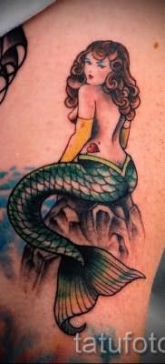 Тату русалка – фото готовой татуировки от 10012016 47