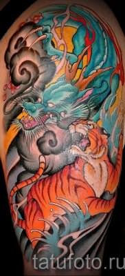 фото тату тигр и дракон для статьи про значение татуировки – tatufoto.ru – 25
