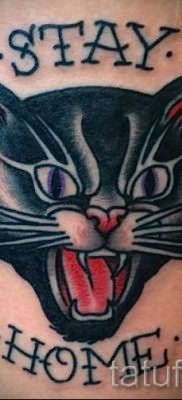 фото тату с черной кошкой для статьи про значение татуировки – tatufoto.ru – 40