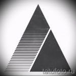 Эскиз для татуировки с треугольником - интересный вариант - tatufoto.ru - 44