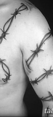 фото тату колючая проволока от 26.07.2017 №058 – Tattoo barbed wire_tatufoto.com