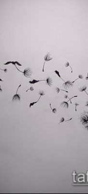 фото одуванчик с птицами (Dandelion Tatto) (значение) – пример рисунка – 033 tatufoto.com