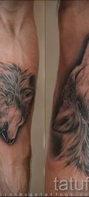фото тату воющий волк для статьи про значение тату воющий волк – tatufoto.ru – 7