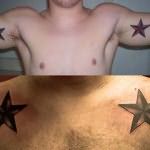 мужчкие татуировки со звездами на теле