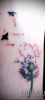 фото одуванчик с птицами (Dandelion Tatto) (значение) – пример рисунка – 051 tatufoto.com