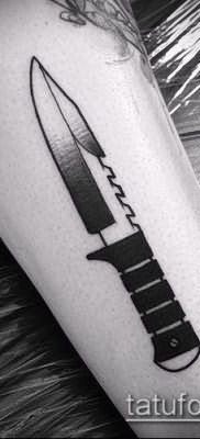 Фото тату клинок оружие – пример рисунка – 27052017 – пример – 007 Tattoo blade weapo