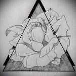 Эскиз для татуировки с треугольником - интересный вариант - tatufoto.ru - 40