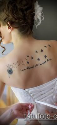 фото одуванчик с птицами (Dandelion Tatto) (значение) – пример рисунка – 045 tatufoto.com