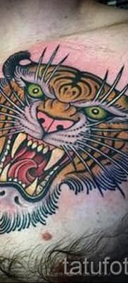 фото тату оскал тигра для статьи про значение татуировки с оскалом – tatufoto.ru – 12