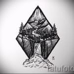 Эскиз для татуировки с треугольником - интересный вариант - tatufoto.ru - 29