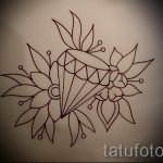 Пример эскиза для татуировки бриллиант - вариант - tatufoto.ru 19