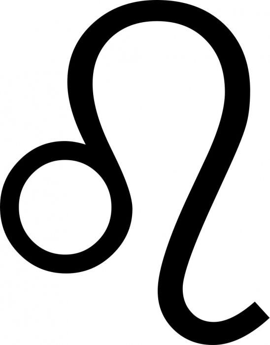 символ знака зодиака лев