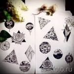 Эскиз для татуировки с треугольником - интересный вариант - tatufoto.ru - 22