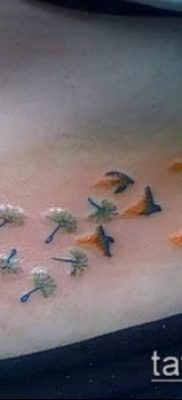 фото одуванчик с птицами (Dandelion Tatto) (значение) – пример рисунка – 053 tatufoto.com