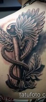 Фото тату крылья Гермеса – 06072017 – пример – 002 Tattoo wings of Hermes