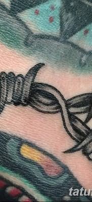 фото тату колючая проволока от 26.07.2017 №001 – Tattoo barbed wire_tatufoto.com