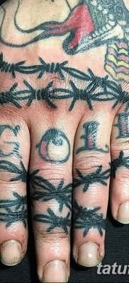 фото тату колючая проволока от 26.07.2017 №021 – Tattoo barbed wire_tatufoto.com