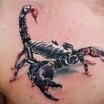 Значение татуировки скорпион 4