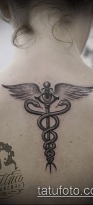 Фото тату крылья Гермеса – 06072017 – пример – 027 Tattoo wings of Hermes