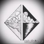 Эскиз для татуировки с треугольником - интересный вариант - tatufoto.ru - 47