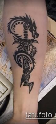 Фото тату дракон и меч (tattoo) (значение) – пример рисунка – 017 tatufoto.com