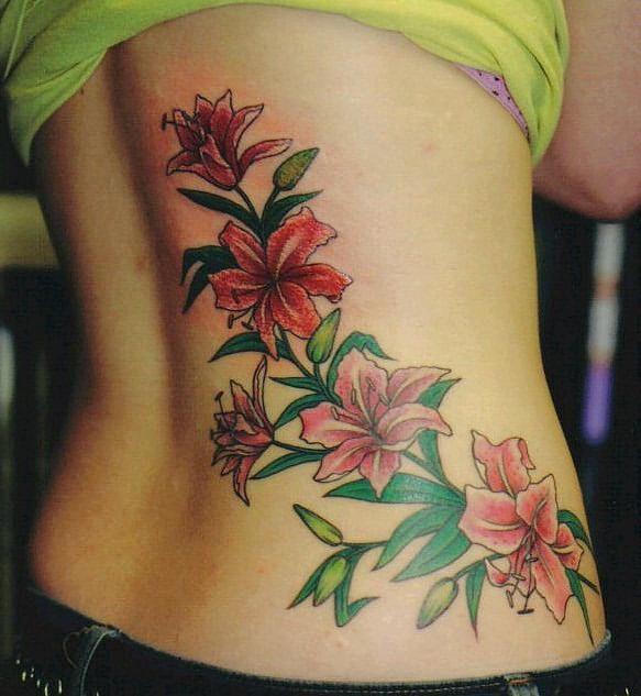 татуировка цветка