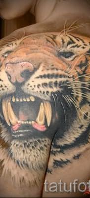 фото тату оскал тигра для статьи про значение татуировки с оскалом – tatufoto.ru – 30