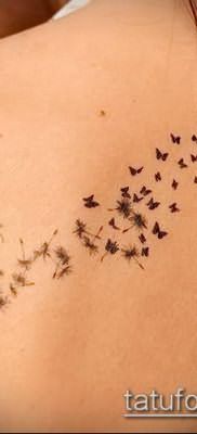 фото одуванчик с птицами (Dandelion Tatto) (значение) – пример рисунка – 034 tatufoto.com