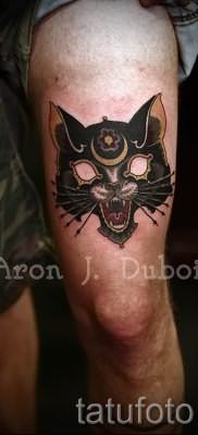 фото тату с черной кошкой для статьи про значение татуировки – tatufoto.ru – 53