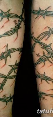фото тату колючая проволока от 26.07.2017 №071 – Tattoo barbed wire_tatufoto.com